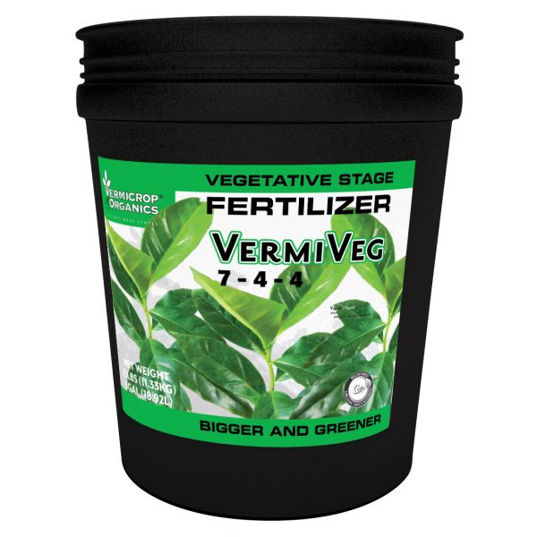 Vermicrop VermiVeg Vegetative Stage Fertilizer 5 Gallon