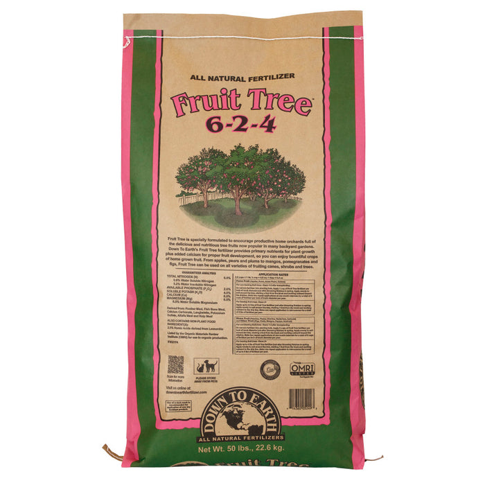 Down To Earth Fruit Tree Natural Fertilizer 6-2-4-50 lb