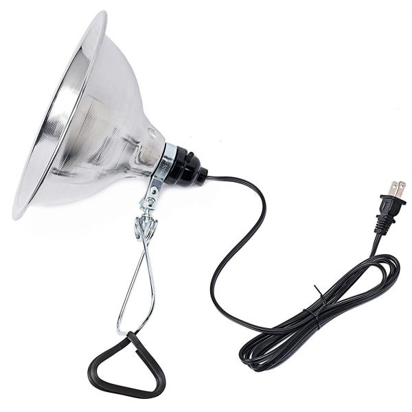 Simple Deluxe Clamp Lamp Light UL Listed with 8.5 Inch Aluminum Reflector 150 Watt 6 Foot Power Cord