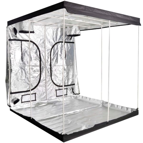 iPower 80"x80"x80" Hydroponic Water-Resistant Grow Tent with Removable Floor Tray for Indoor Seedling Plant Growing