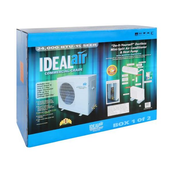 Ideal-Air Mini Split Heat Pump 24,000 BTU 15 SEER - DIY