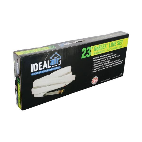 Ideal-Air ReFlex Line Set 1-4 in x 5-8 in x 23 ft Insulated w- Interconnecting Wire