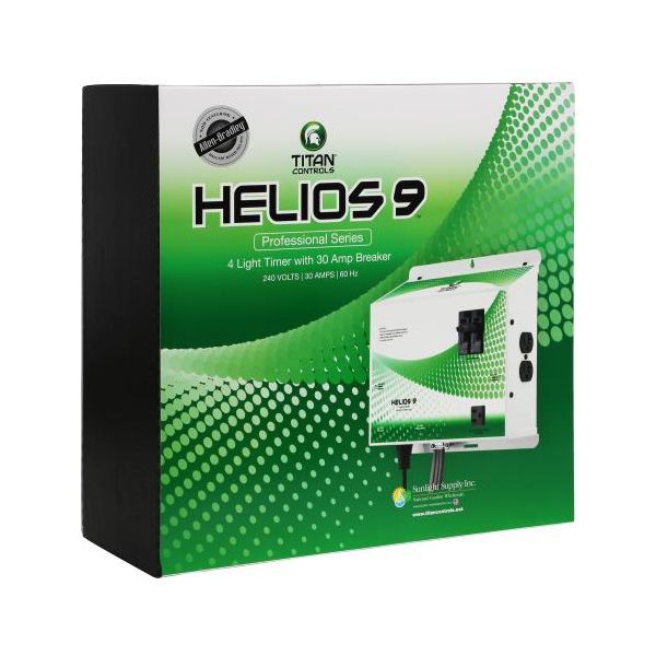 Titan Controls Helios 9 - Pre-Wired 4 Light 240 Volt Controller with Trigger Cord & Timer