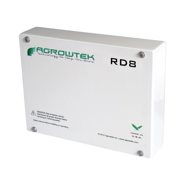 Agrowtek RD8 Eight Dry-Contact Relays 24VDC-120VAC-5A