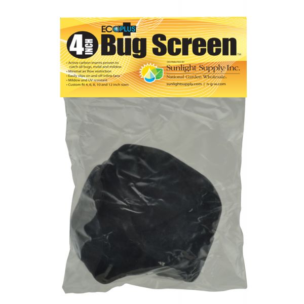 Black Ops Bug Screen w- Active Carbon Insert 4 in