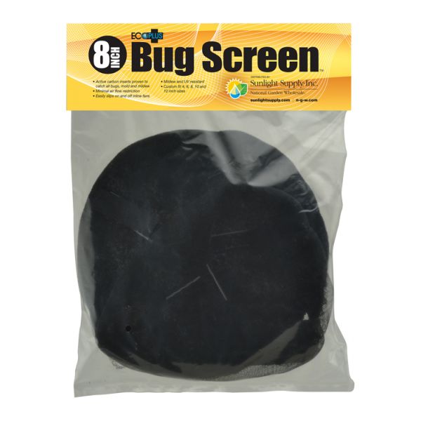 Black Ops Bug Screen w- Active Carbon Insert 8 in