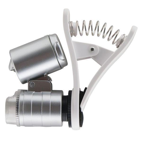 Grower's Edge Universal Cell Phone Illuminated Microscope w- Clip - 60x