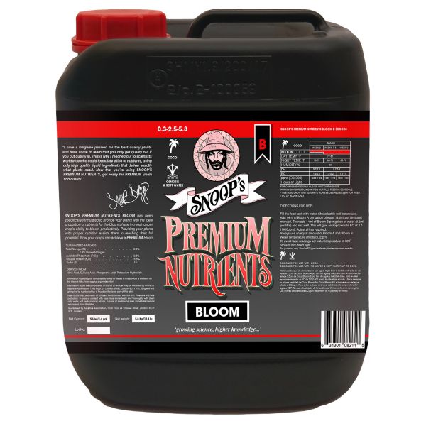 Snoop's Premium Nutrients Bloom B Coco 5 Liter