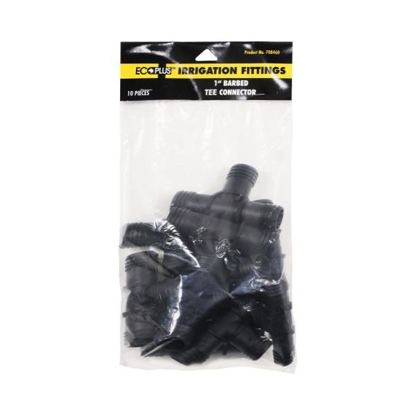 Hydro Flow Premium Barbed Tee 1 in, Pack of 10 Pieces