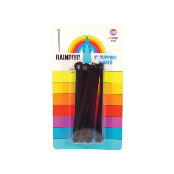 Raindrip 4 in Support Stakes Blister Card, Pack of 10 Pieces