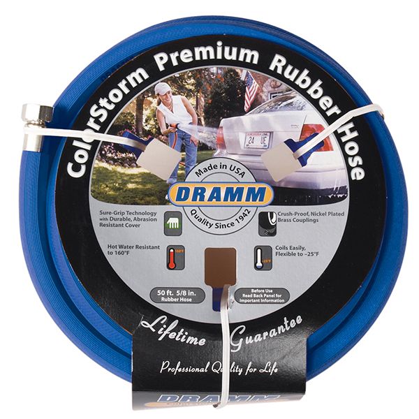 Dramm ColorStorm Premium Rubber Hose 5-8 in 50 ft Blue