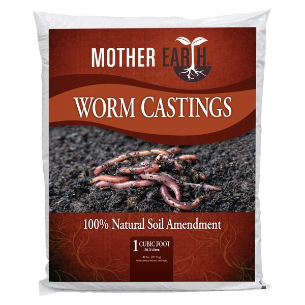 Mother Earth Worm Castings 1 cu ft (50-Plt)