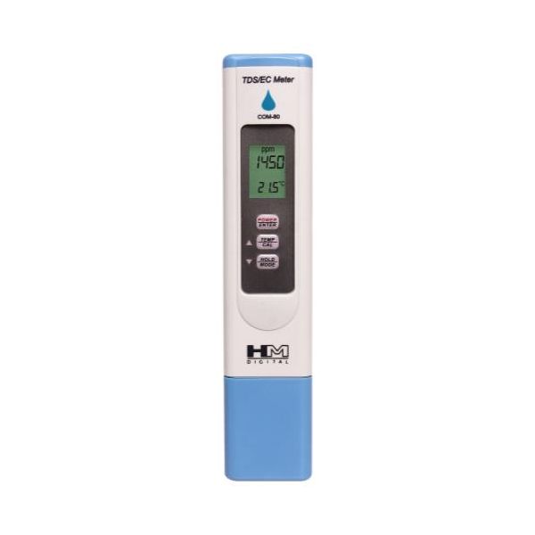 HM Digital Water Resistant Ec-TDS Meter with  Temperature in C-F Hydrotester (Model COM-80)