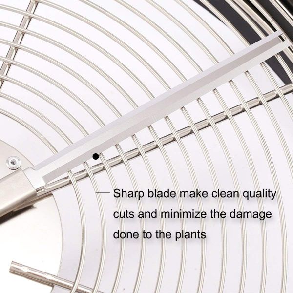 iPower 4-Pack 19" Clean Cut Bowl Leaf Trimmer Replacement Stainless Cutting Blade, 2 Serrated Blades & 2 Straight Blades