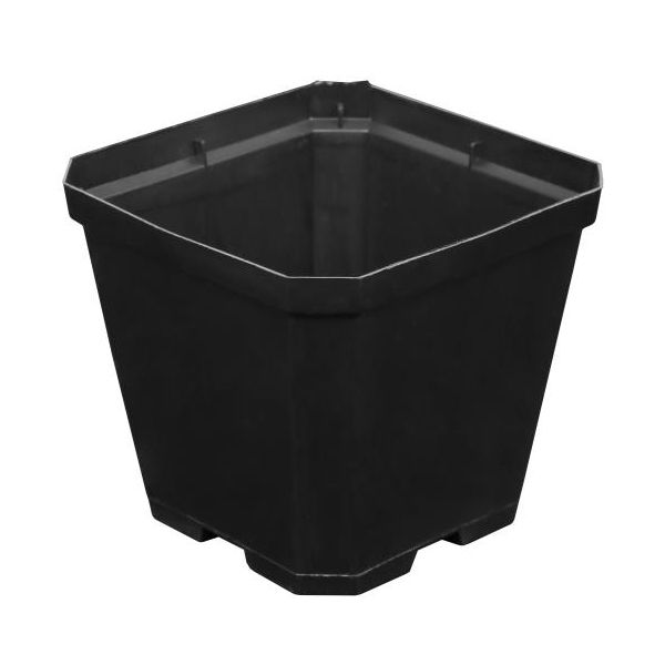 Black Plastic Pot 4 in x 4 in x 3.5 in