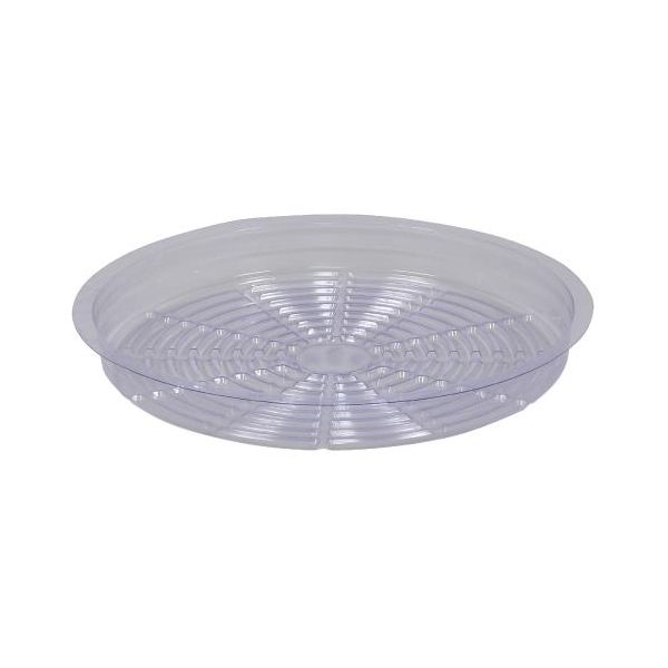 Gro Pro Premium Clear Plastic Saucer 12 in, Pack of 50 Pieces