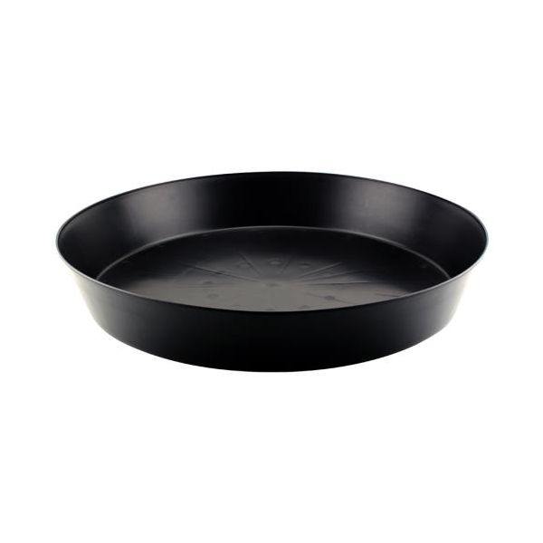 Black Premium Plastic Saucer 20 in