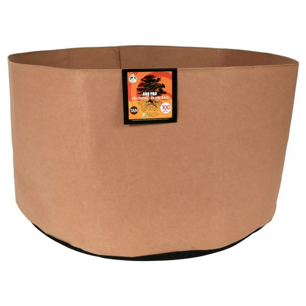 Gro Pro Essential Round Fabric Pot-Tan 100 Gallon