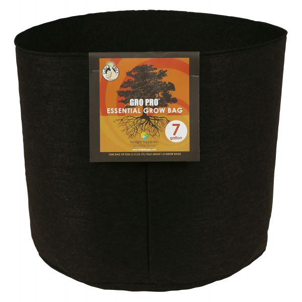 Gro Pro Essential Round Fabric Pot 7 Gallon