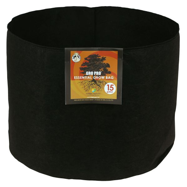 Gro Pro Essential Round Fabric Pot 15 Gallon