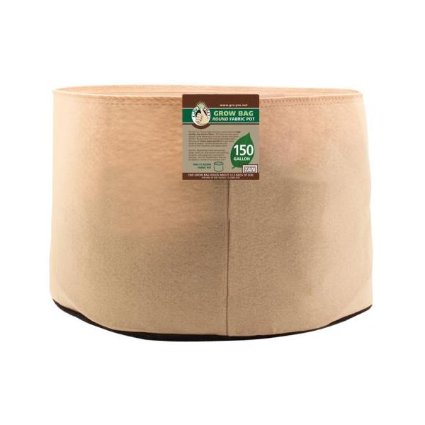 Gro Pro 150 Gallon Round Fabric Pot-Tan