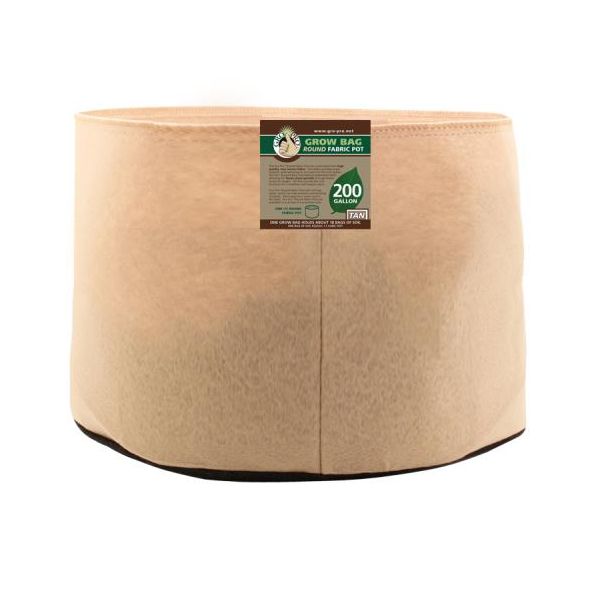 Gro Pro 200 Gallon Round Fabric Pot-Tan