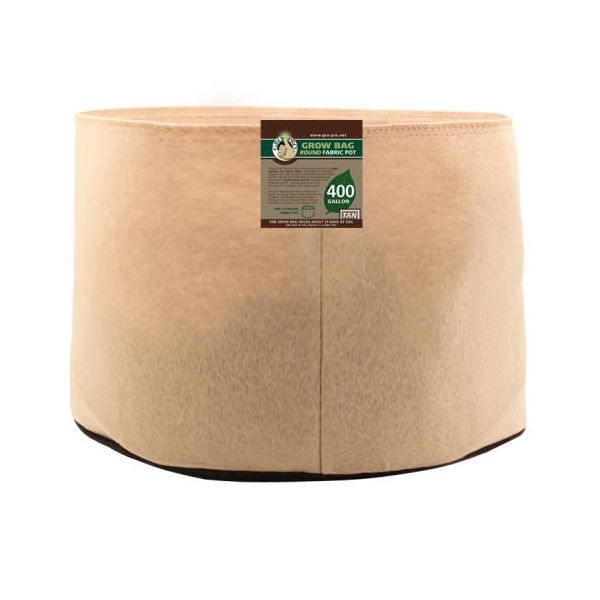 Gro Pro 400 Gallon Round Fabric Pot-Tan