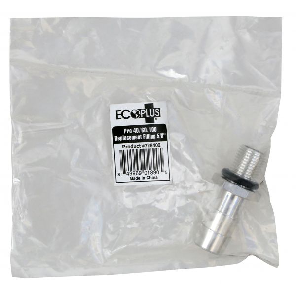 EcoPlus Pro 40 - 60 - 100 Replacement Barbed Fitting 5-8 in