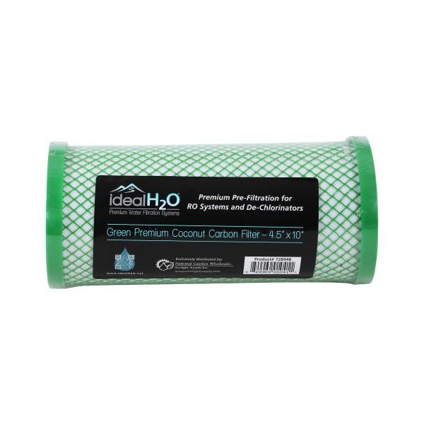 Ideal H2O Premium Green Coconut Carbon Filter - 4.5 in x 10 in