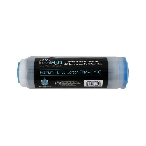 Ideal H2O Premium KDF85 Carbon Filter - 2 in x 10 in