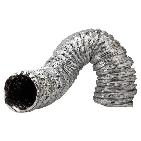 Ideal-Air Supreme Silver - Black Ducting 6 in x 25 ft