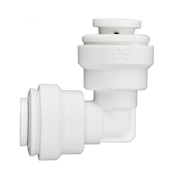 Ideal H2O JG Quick Connect Fitting - Elbow - 1-4 in - White (10-Bag)