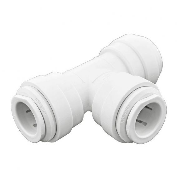 Ideal H2O JG Quick Connect Fitting Tee 14 in White (10Bag)
