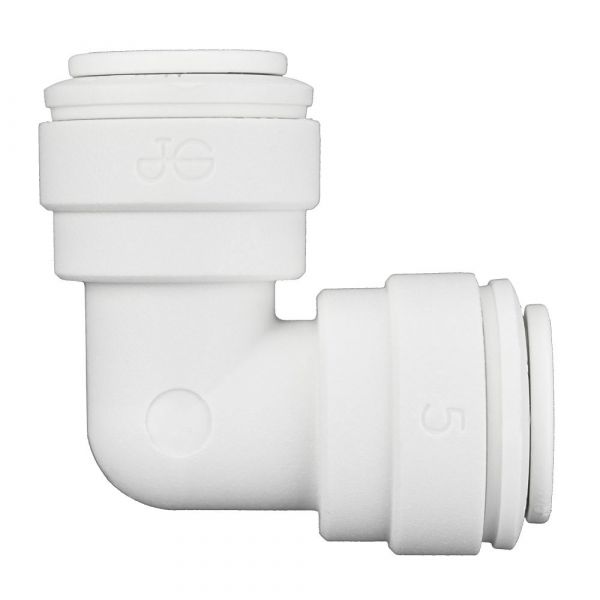 Ideal H2O JG Quick Connect Fitting - Elbow  - 3-8 in - White (10-Bag)
