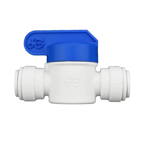 Ideal H2O JG Quick Connect Fitting - Inline Shut Off Valve  - 3-8 in - White (1-Bag)