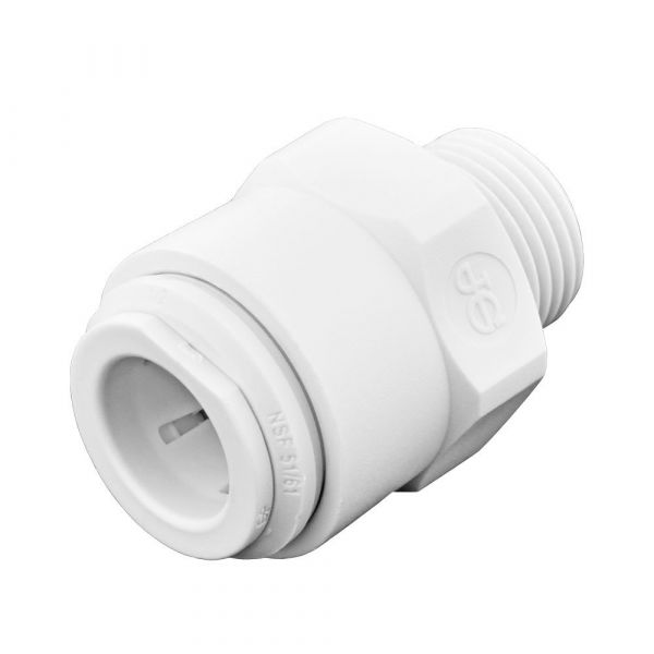 Ideal H2O JG Quick Connect Reducer Fitting - 1-2 in to 3-8 in NPTF - White (10-Bag)