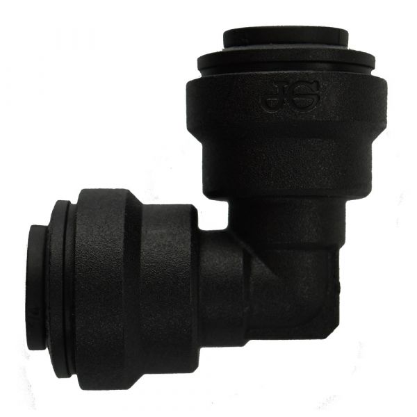 Ideal H2O JG Quick Connect Fitting - Elbow - 1-4 in - Black (10-Bag)