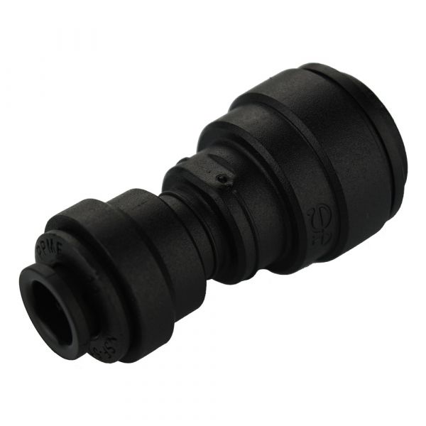 Ideal H2O JG Quick Connect Reducer Fitting - Union - 1-4 in to 3-8 in - Black (10-Bag)