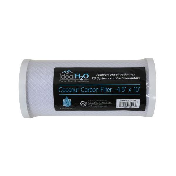 Ideal H2O Coconut Carbon Filter - 4.5 in x 10 in