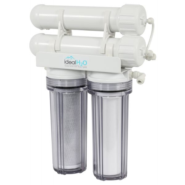 Ideal H2O Classic 3 Stage RO System w- Coconut Carbon Pre Filter - 200 GPD