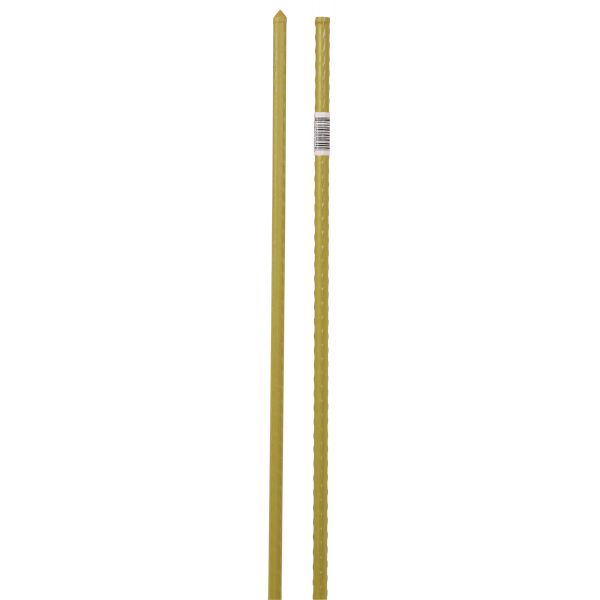 Grower's Edge Deluxe Steel Stakes 7-16 in Diameter 5 ft - Yellow, Pack of 20 Pieces