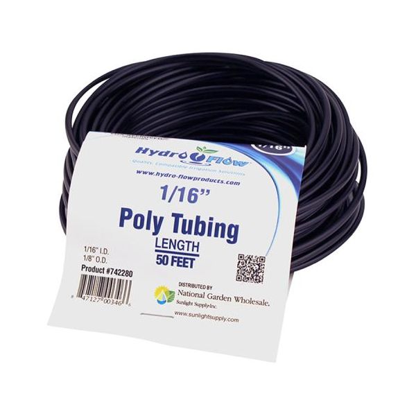 Hydro Flow Poly Tubing 1-16 in ID x 1-8 in OD 50 ft Roll