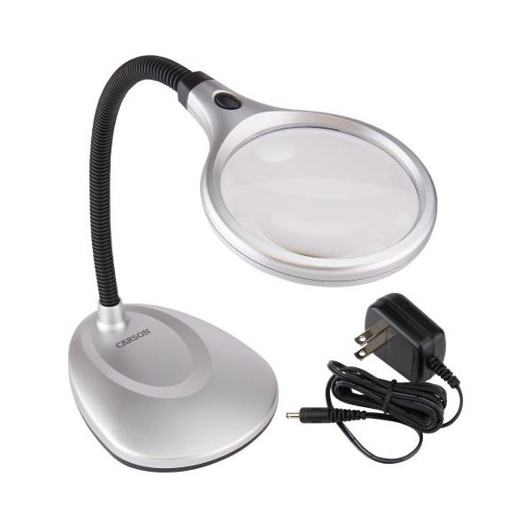 Carson Optical DeskBrite 200 - 2x LED Magnifier Lamp w- 5x Spot Lens