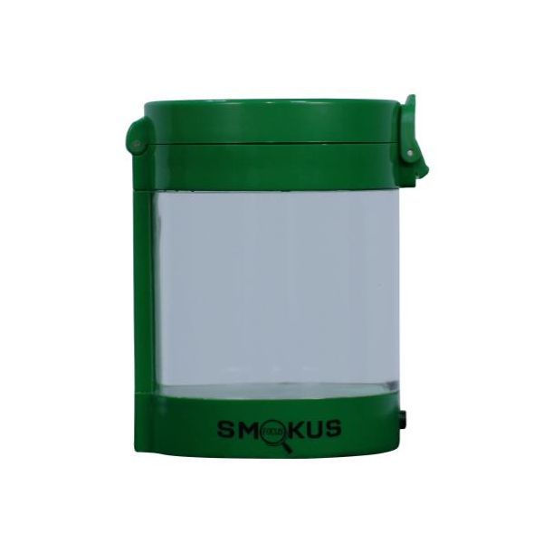 Smokus Focus Middleman Display Container w- LED and Dual Magnification - Green