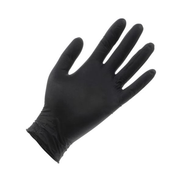 Black Lightning Powder Free Nitrile Gloves Medium, Box of 100