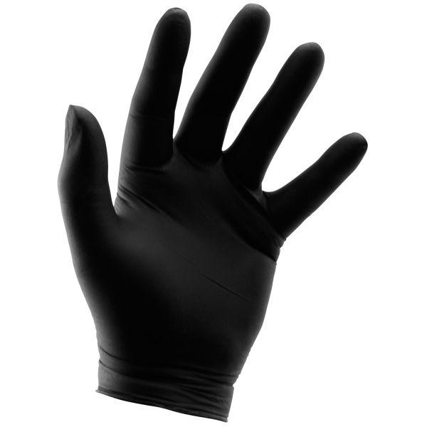 Grower's Edge Black Powder Free Nitrile Gloves 6 mil - Small (100-Box)
