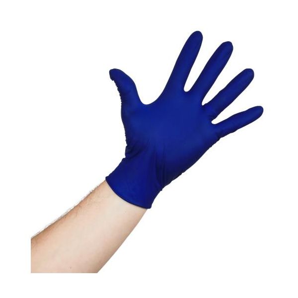 Grower's Edge Blue Powder Free Nitrile Gloves 4 mil - Small (100-Box)