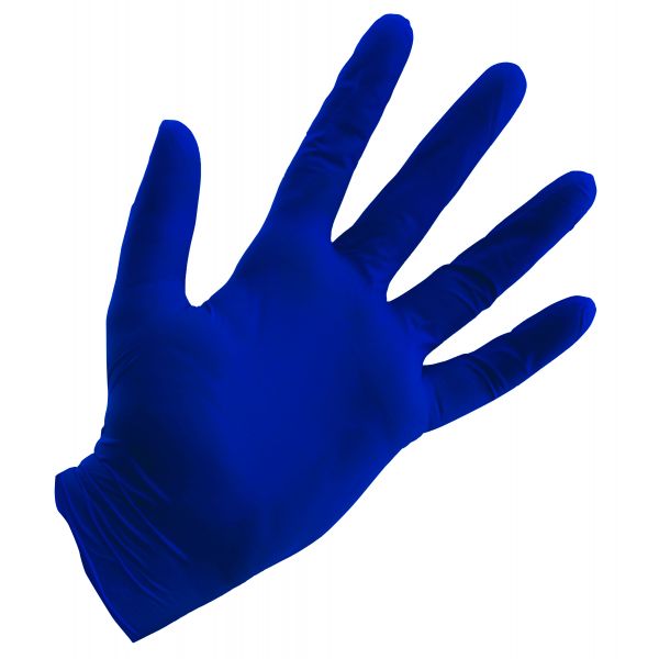 Grower's Edge Blue Powder Free Nitrile Gloves 4 mil - Large (100-Box)