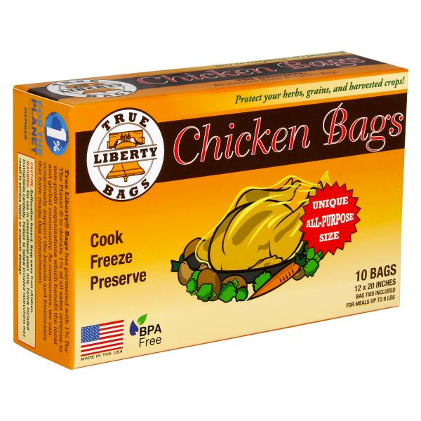 True Liberty Chicken Bags 12 in x 20 in (10-Pack)