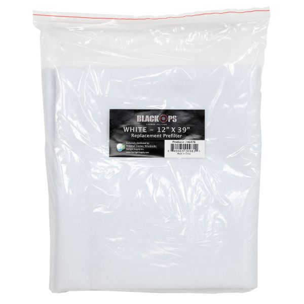 Black Ops Replacement Pre-Filter 12 in x 39 in White
